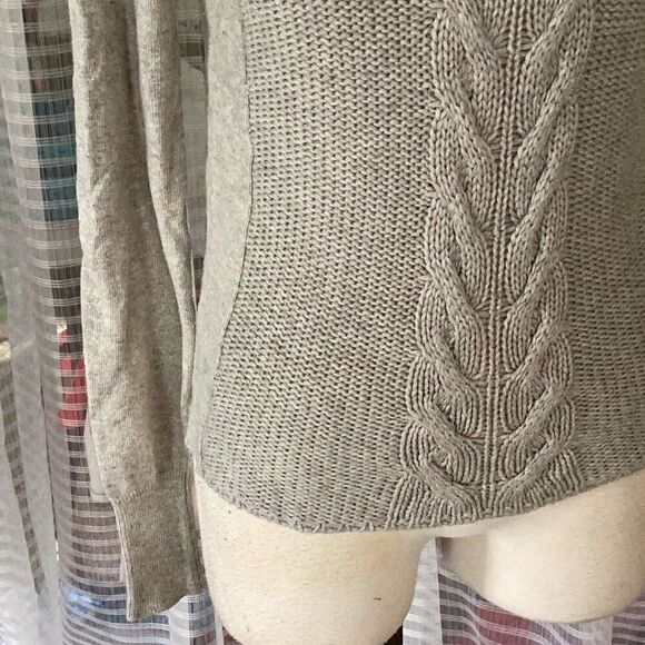 Anthropologie Yoon Polka Dot Hooded Wool Cashmere Sweater Women’s Small - Picture 6 of 9